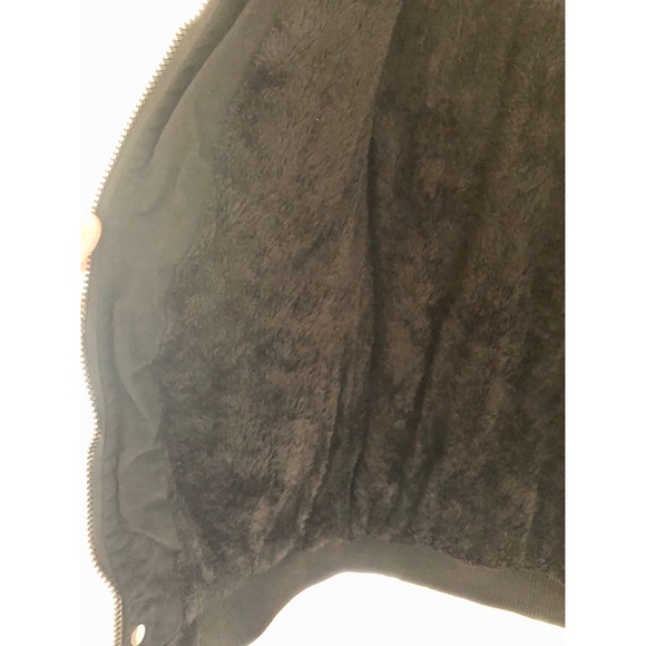 Men or women’s fuzzy lined bomber jacket - Picture 4 of 5